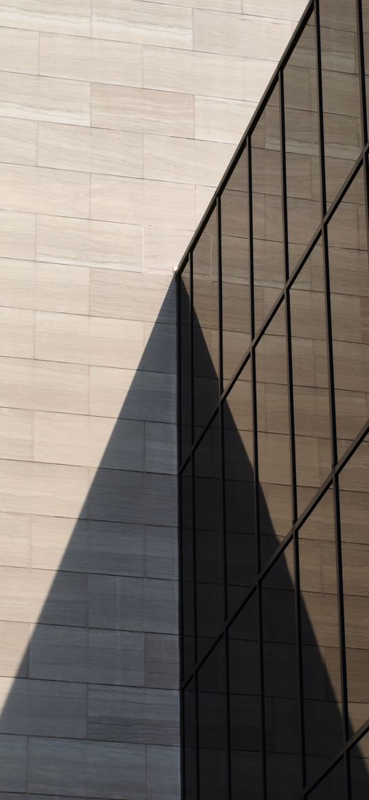 building, architecture, facade, glass, shadow