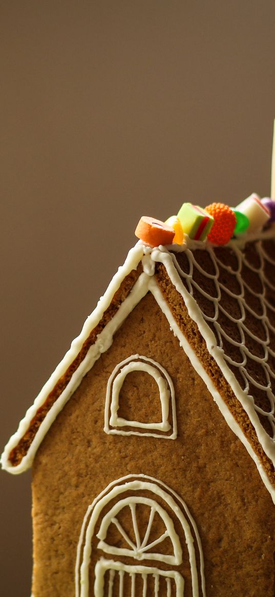 gingerbread house, baking, watering, dessert, christmas