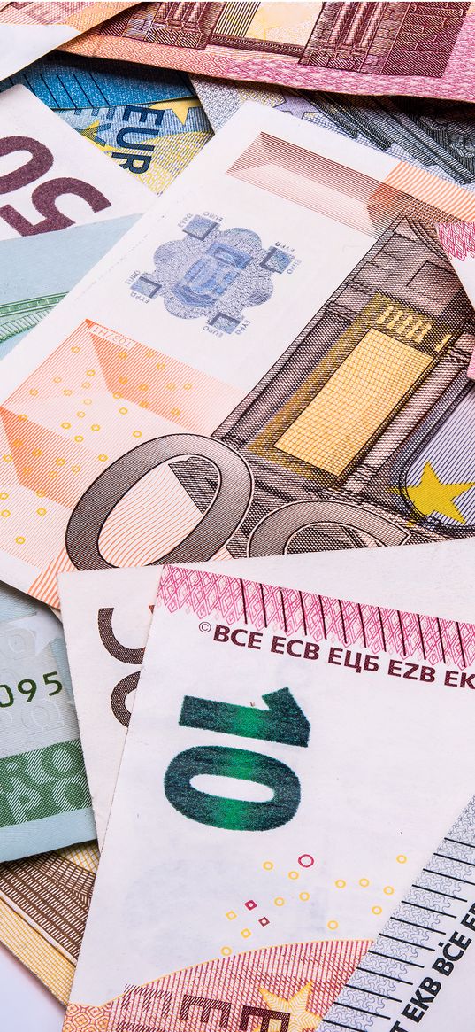 euro, bills, money, currency