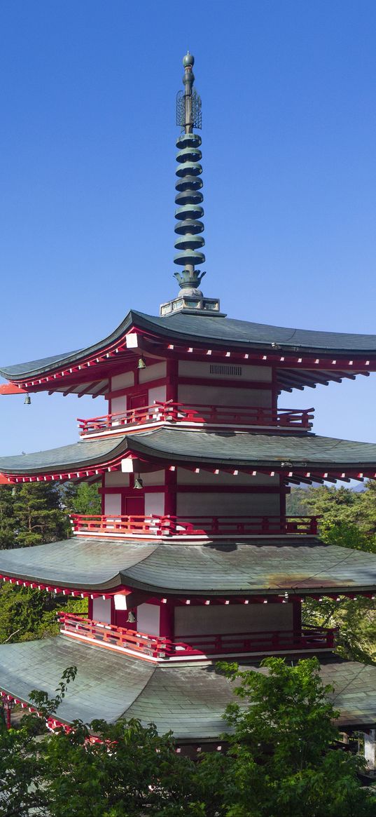 pagoda, building, architecture, japan