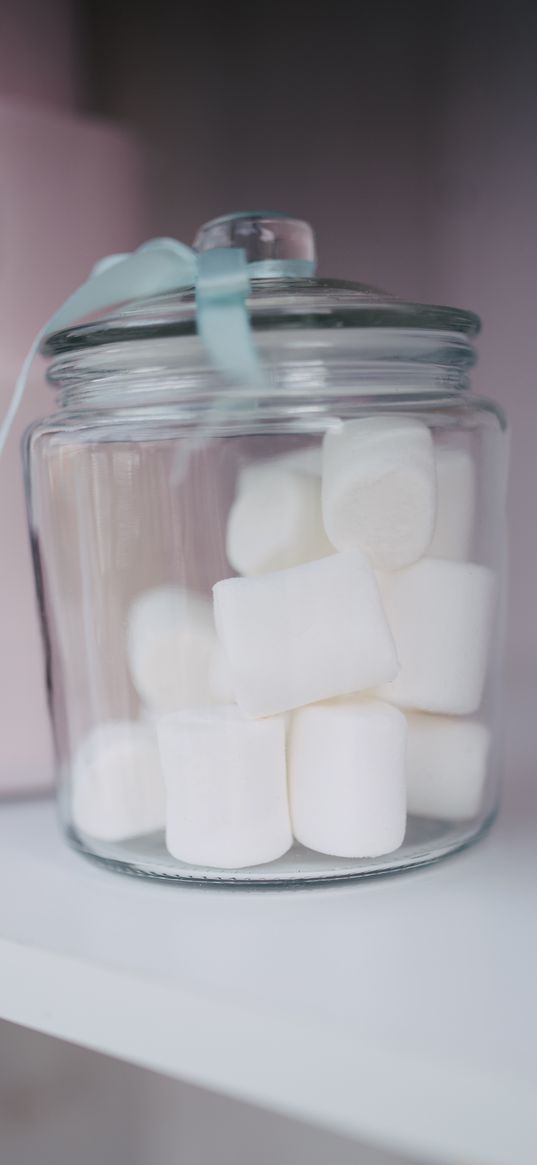 marshmallows, sweets, dessert, can