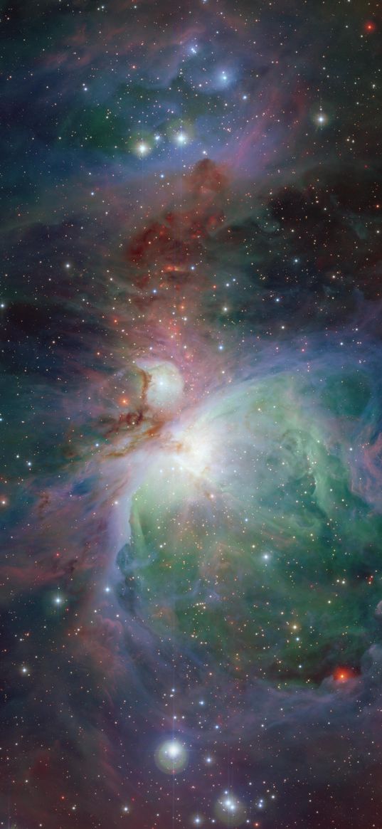 orion nebula, nebula, stars, glare, shine, space