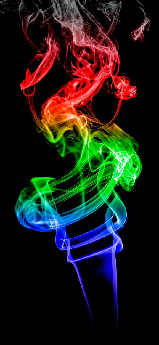 smoke, backlight, colorful, abstraction