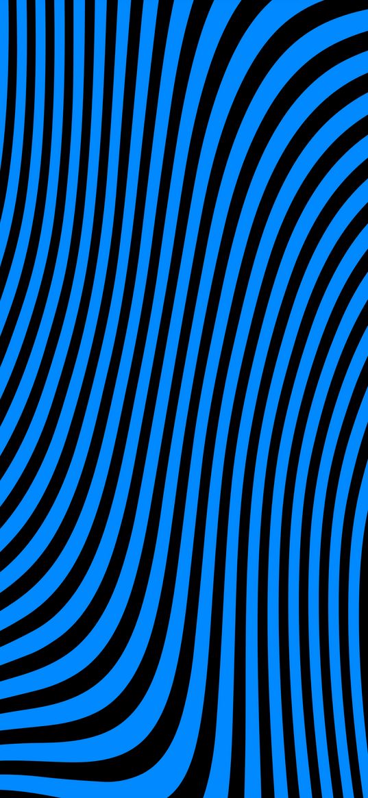 stripes, lines, distortion, abstraction, blue