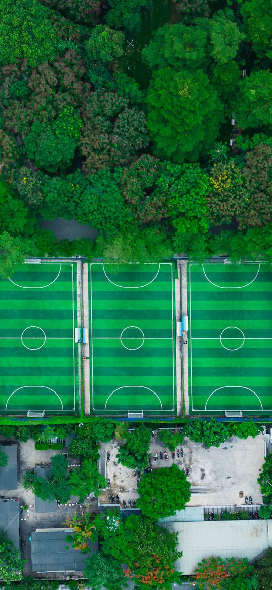 football field, field, football, aerial view, sport