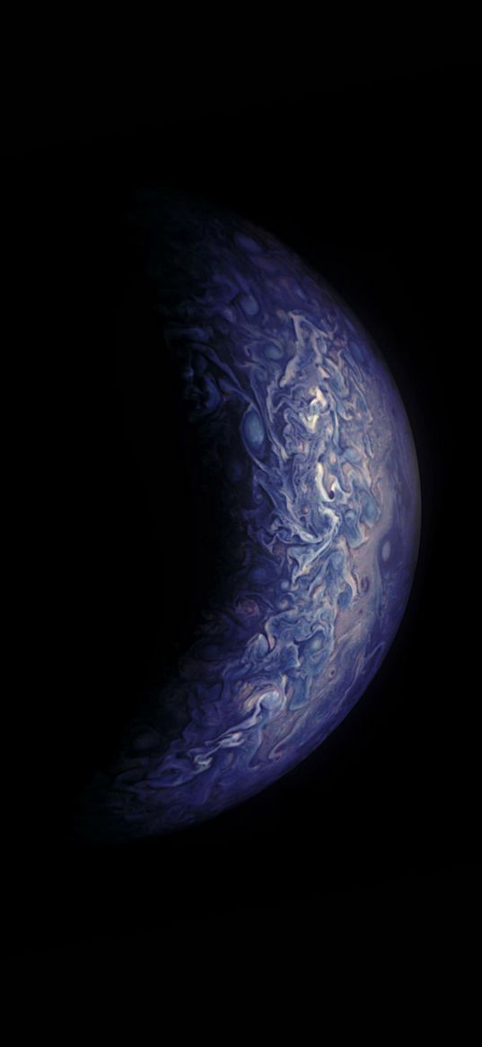 jupiter, planet, glow, blue, space