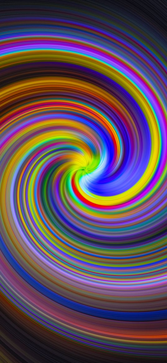 lines, spiral, colorful, abstraction