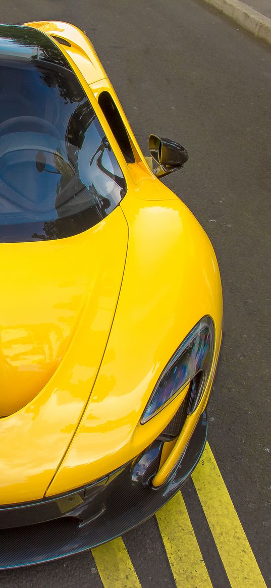 mclaren p1, mclaren, car, supercar, yellow