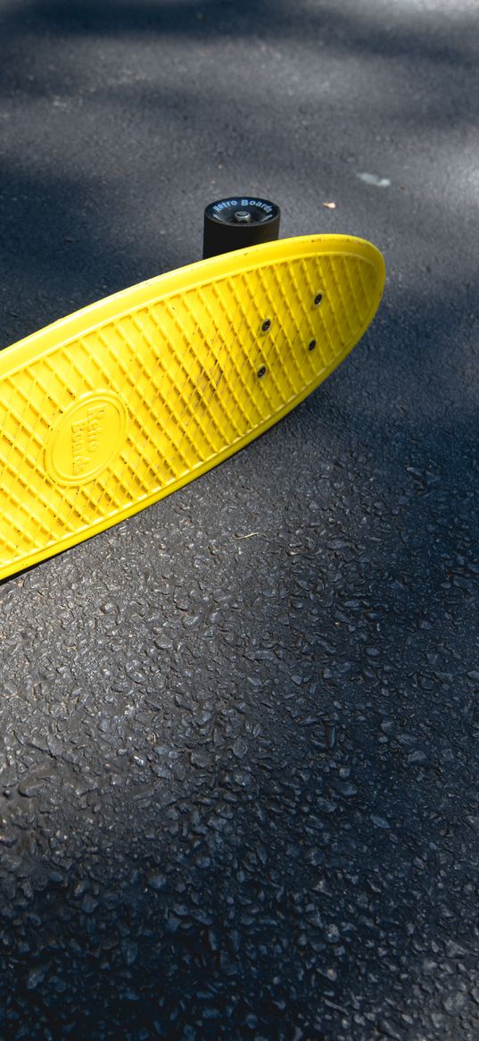 longboard, skateboard, skate, yellow