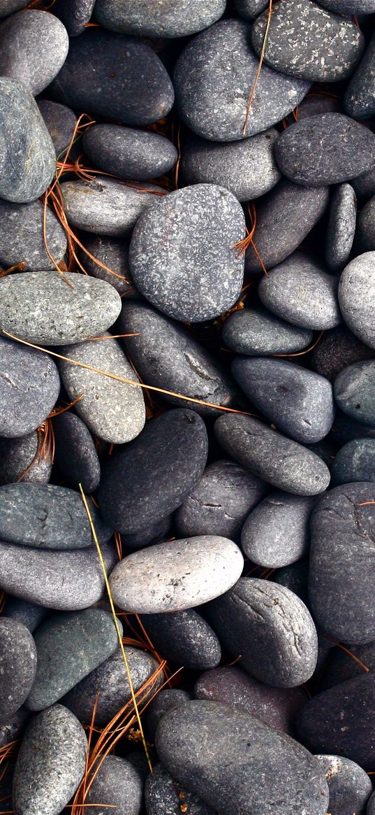 pebbles, stones, texture, gray