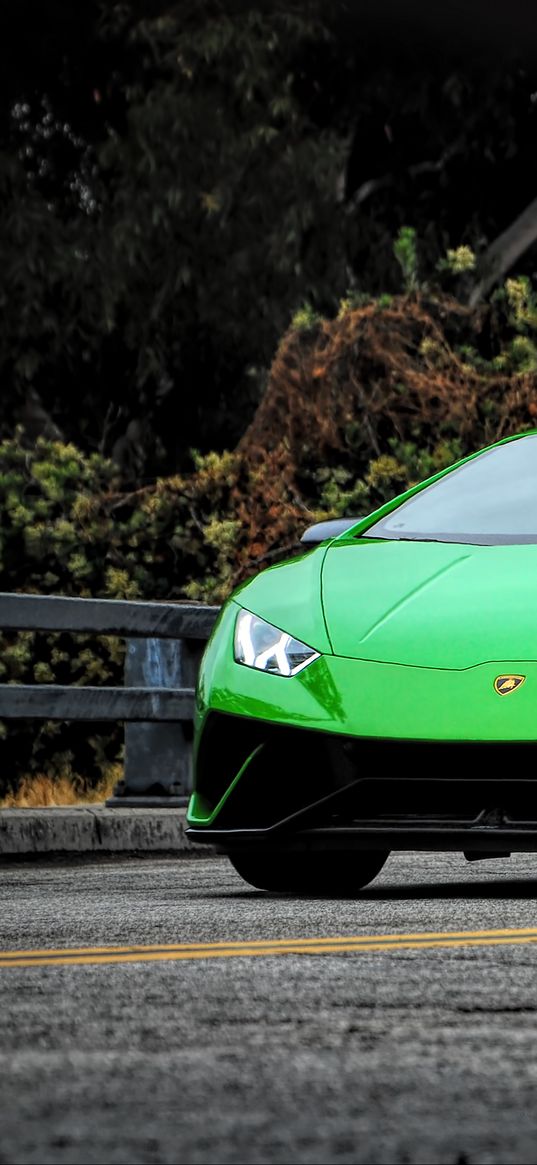 lamborghini huracan, lamborghini, car, green