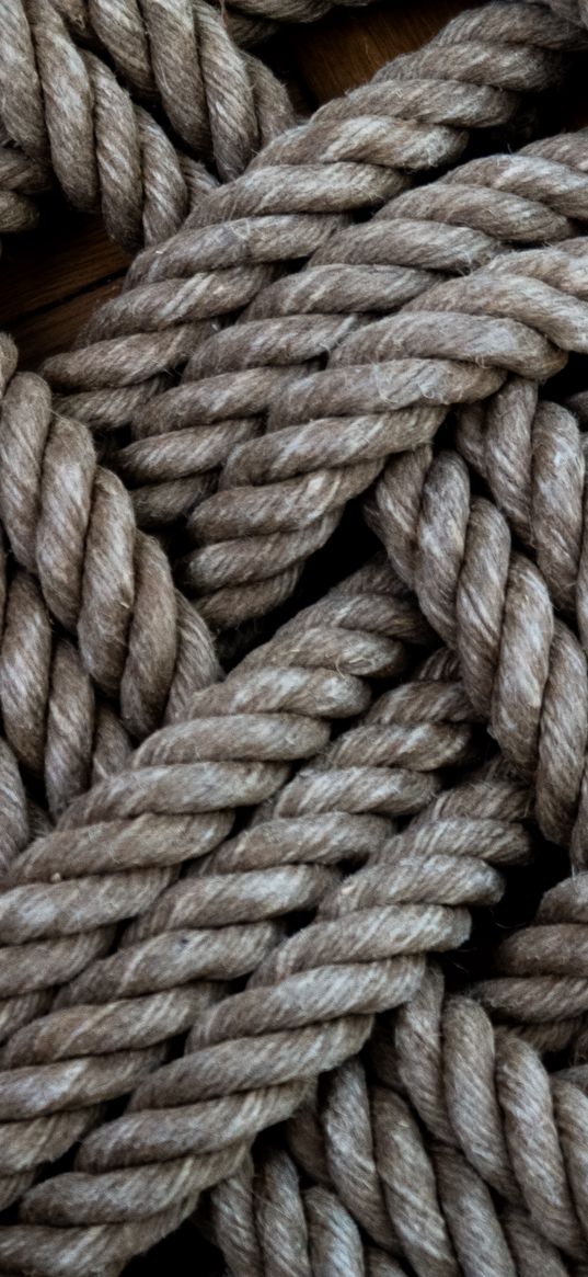 rope, threads, interlacing, macro, texture, brown