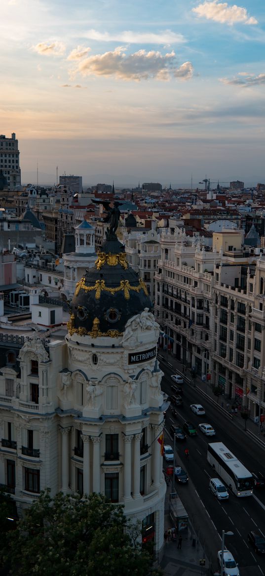 city, buildings, architecture, road, aerial view