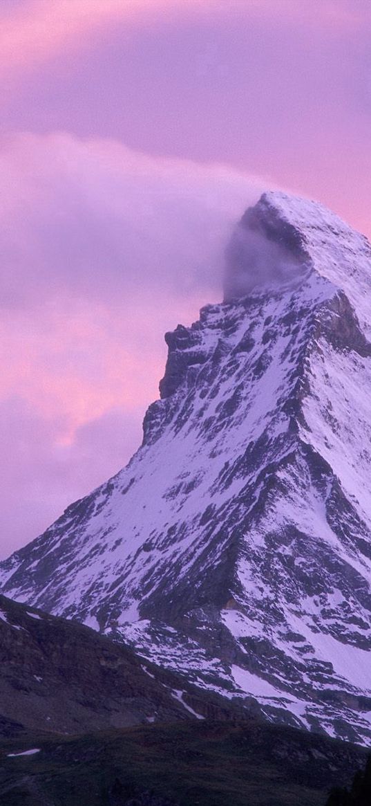 wind shear, matterhorn, switzerland, top, wind, snow