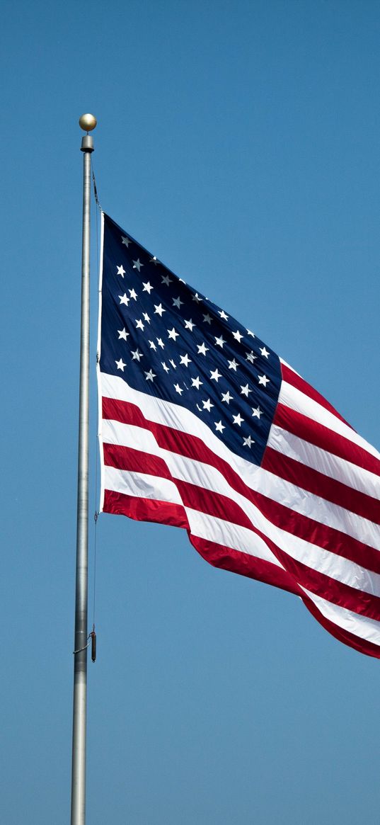 flagpole, flag, stripes, stars, usa