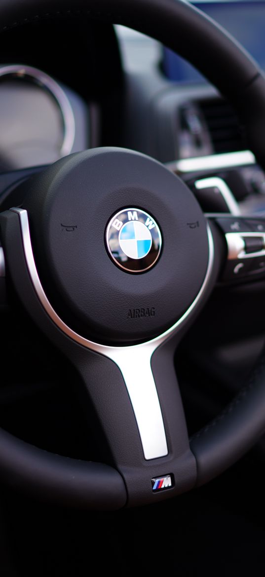 bmw, car, steering wheel