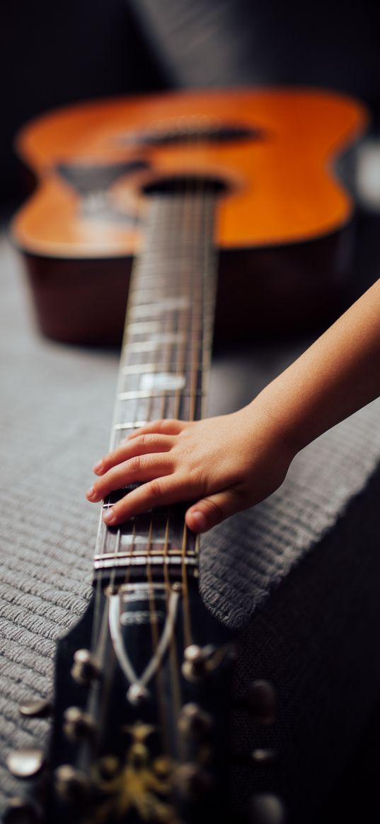 acoustic guitar, guitar, strings, fretboard, music, hand