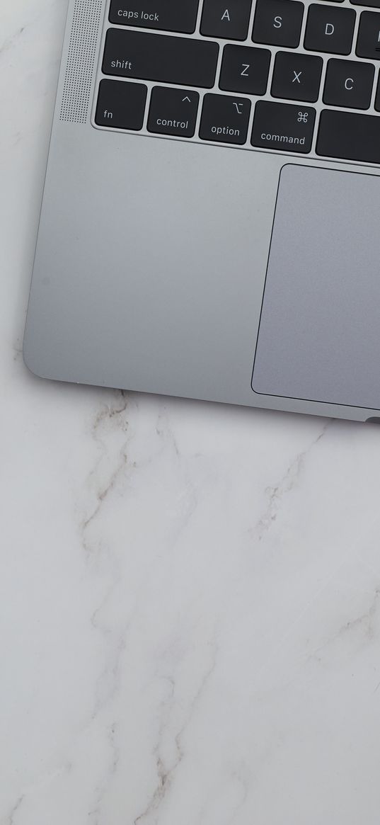 laptop, keyboard, marble, aesthetics