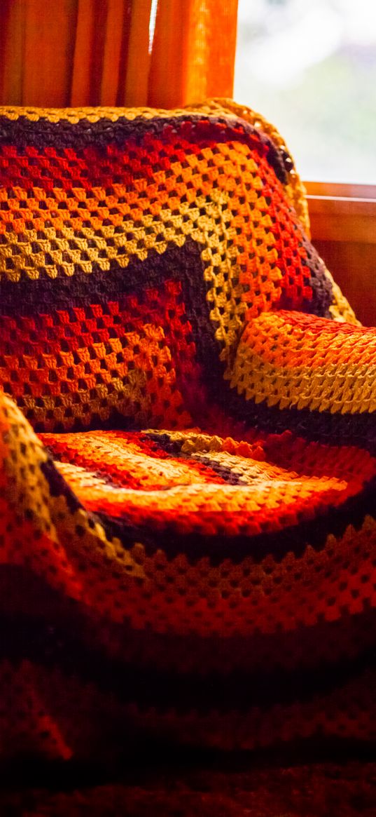 armchair, plaid, interior, cozy, aesthetics