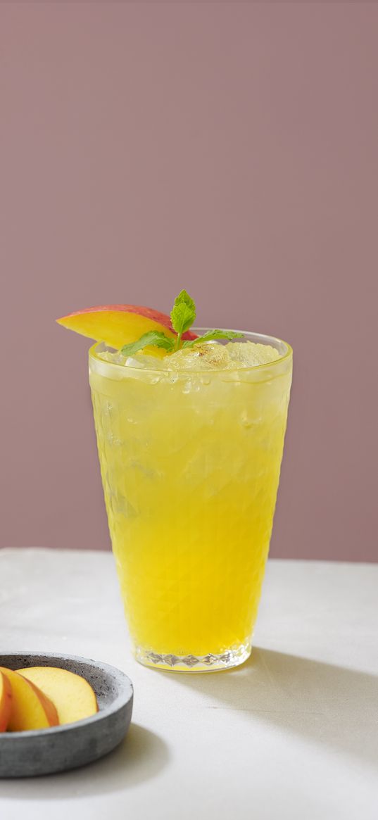 lemonade, cocktail, glass, drink, mango