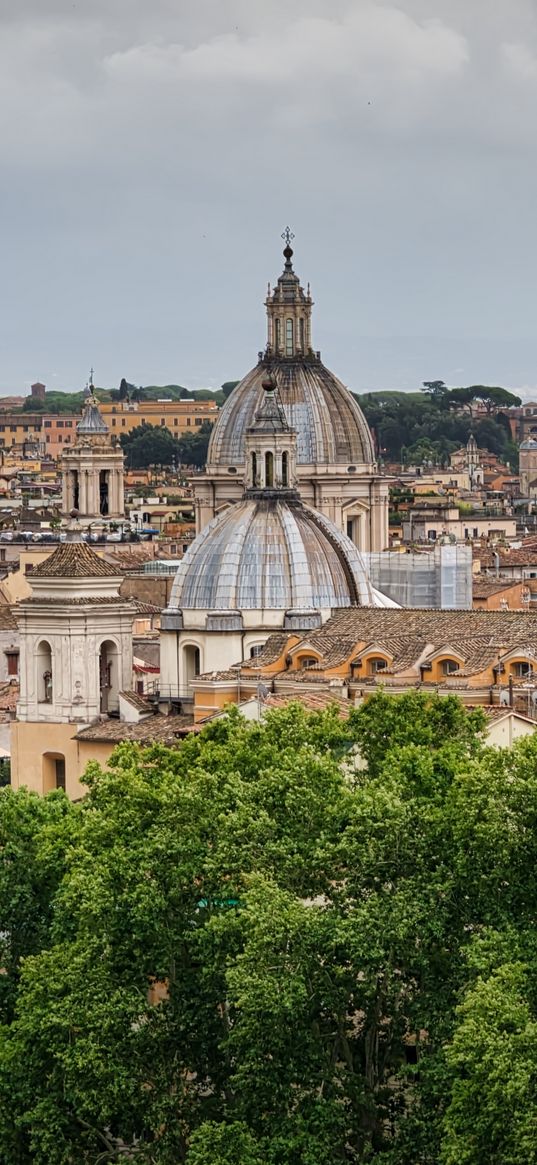 city, buildings, roofs, domes, architecture, aerial view