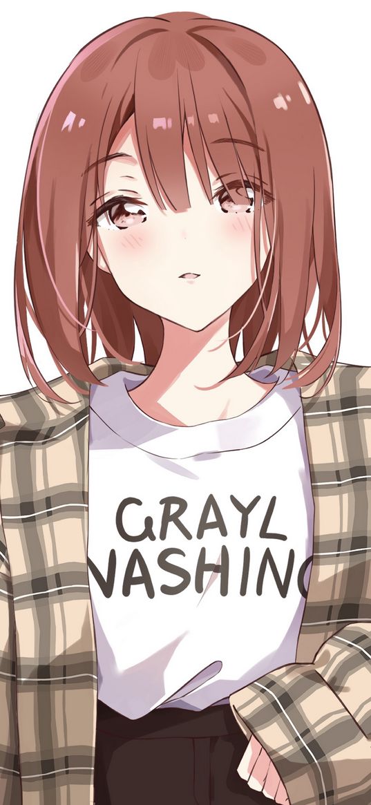 girl, shirt, style, anime