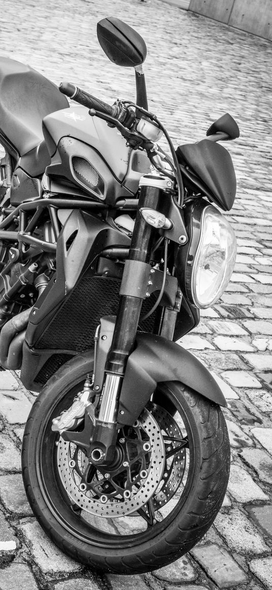 motorcycle, bike, black, black and white, moto