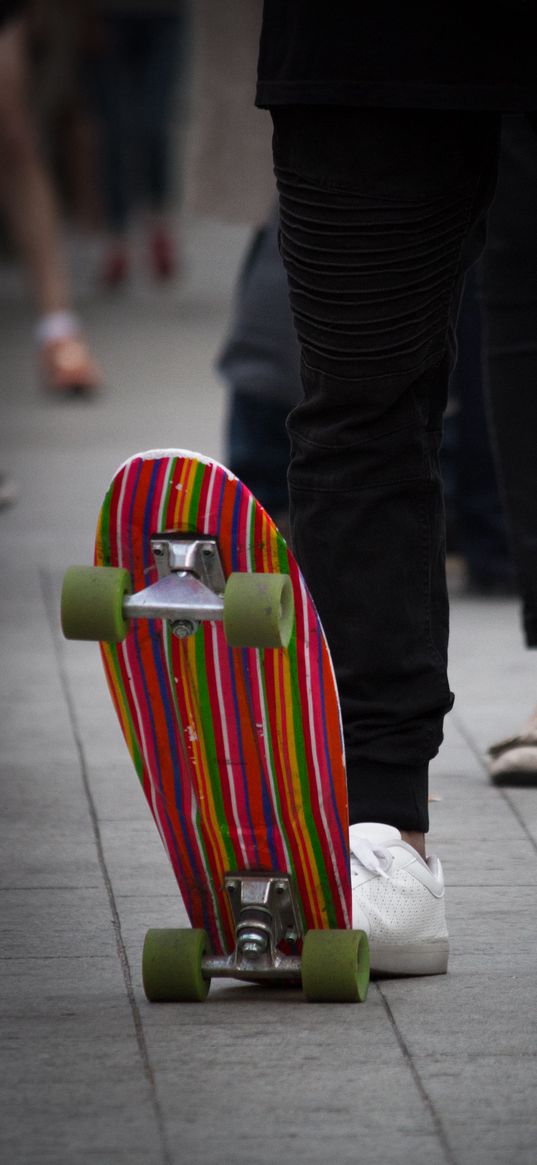 skateboarder, skate, legs, colorful