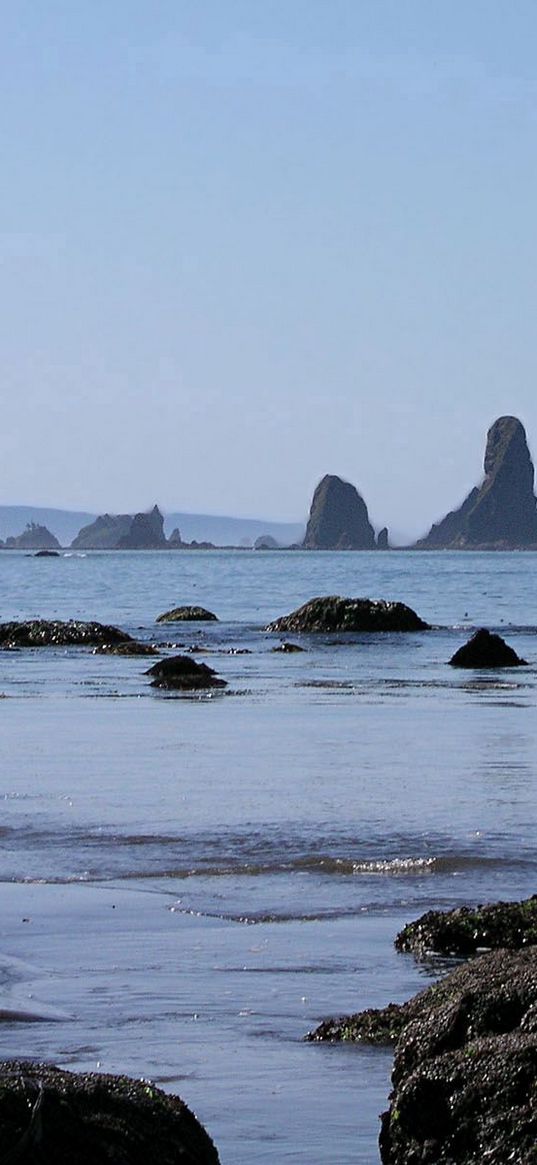 rocks, stones, water, sea, waves, surf