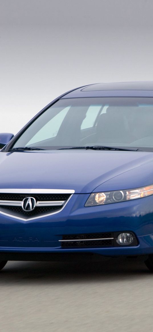 acura, tl, 2007, white, front view, style, cars, speed, nature