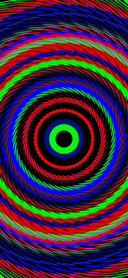 circles, optical illusion, colorful, abstraction