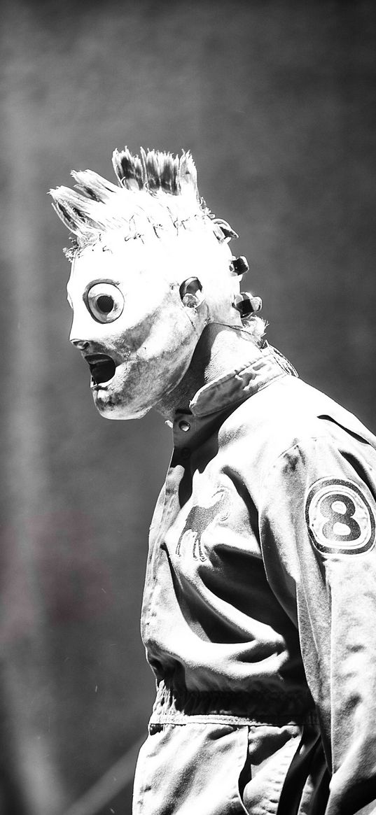 slipknot, mask, rock, music, gray