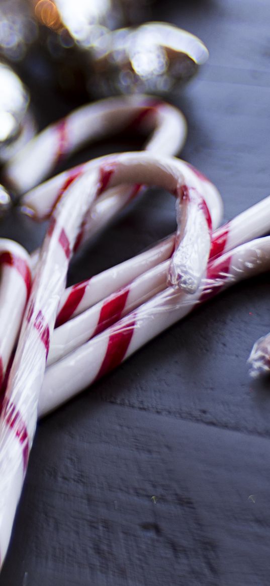 lollipops, caramel, cane, christmas, macro