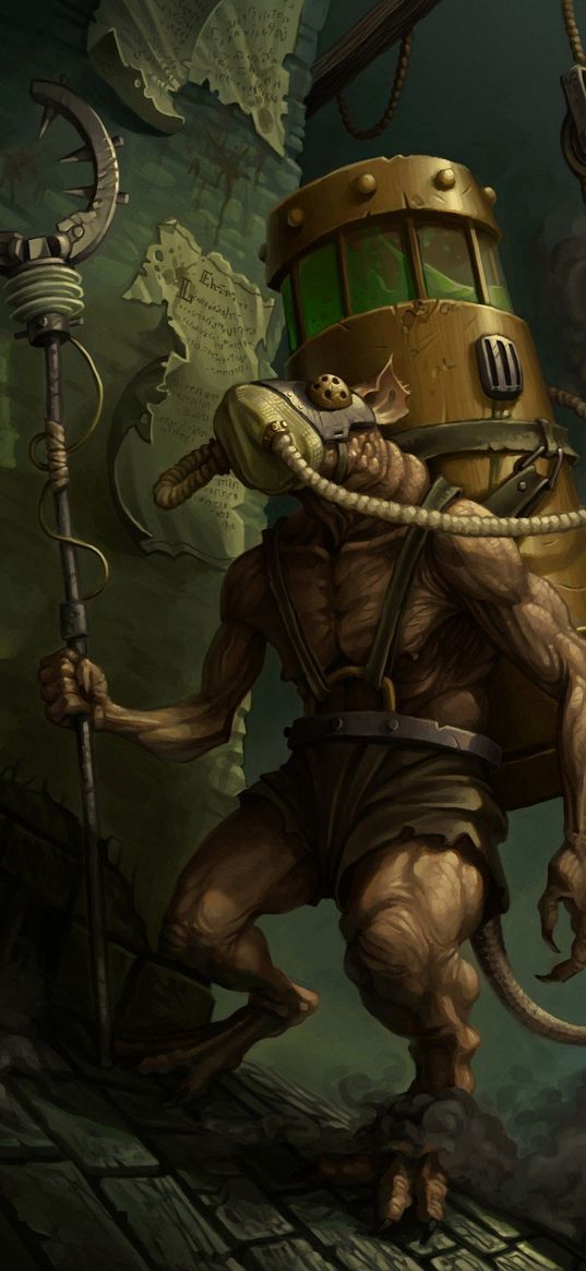 skaven, warhammer, ratmen, art