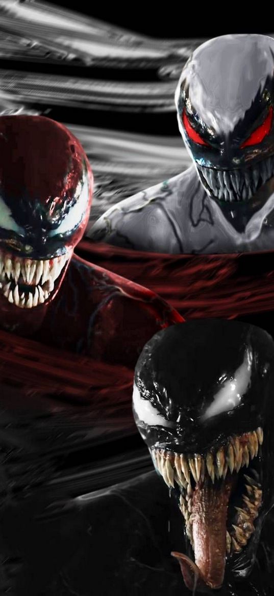 venom, carnage, symbiotes, marvel, antihero