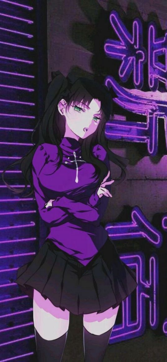 fate stay night, rin toosaka, girl, anime