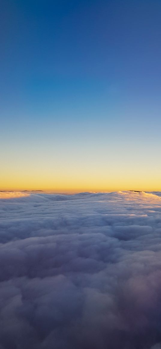 blue sky, cloud, sunset