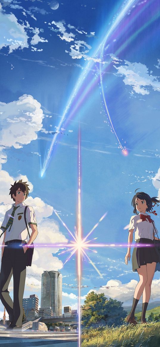 your name, anime, love, art