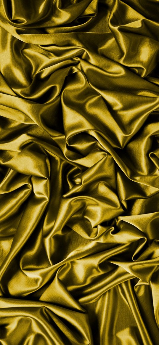 textile, golden, wave, silk