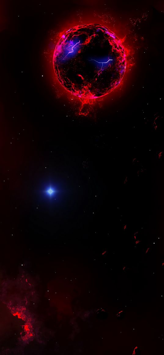 space, stars, neon, celestial event