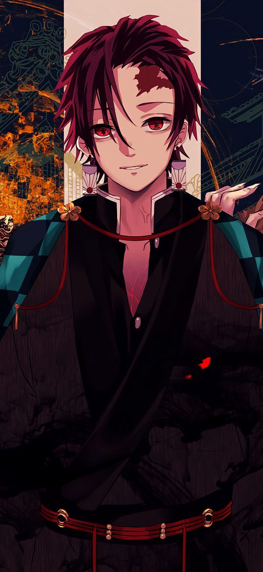 tanjiro, anime, samurai