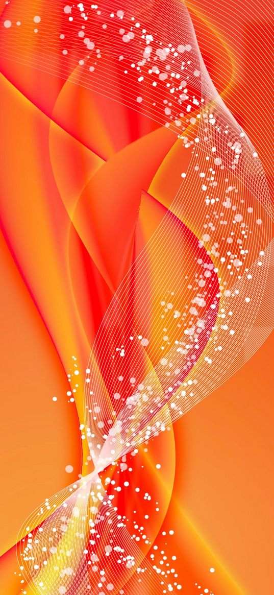 abstraction, orange background, bright