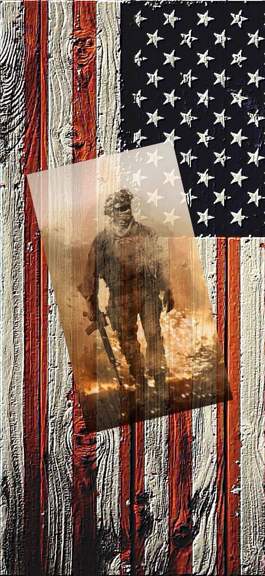 soldier, flag, america, wood