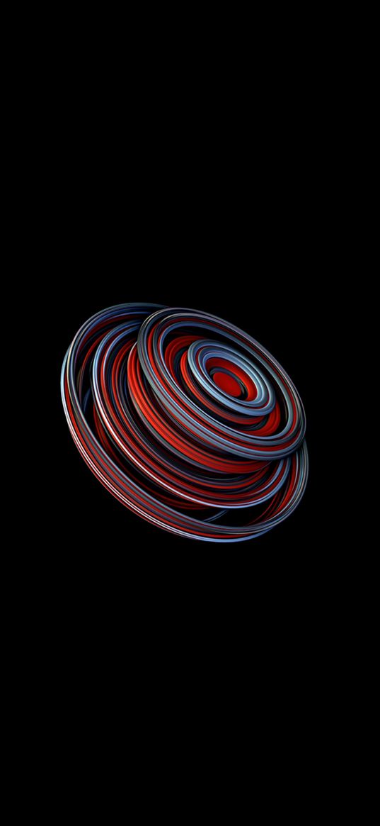 black background, abstraction, circles, sphere