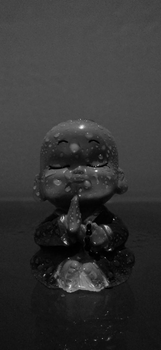 buddha, god, black background