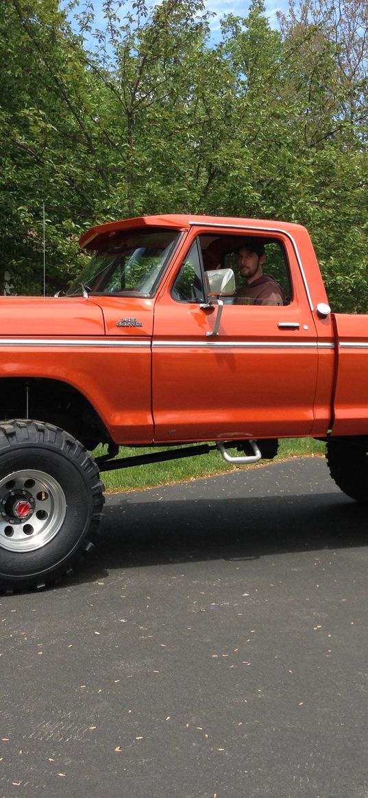 ford pickup truck, mud swamper, road, off-road, auto, pickup