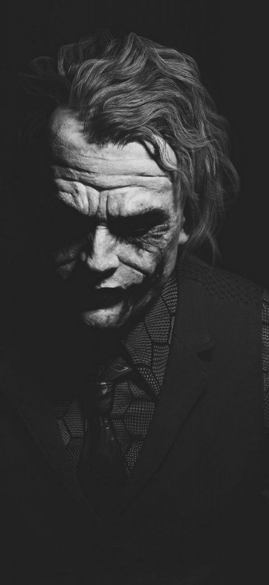 joker, batman, black background, dc, black-and-white