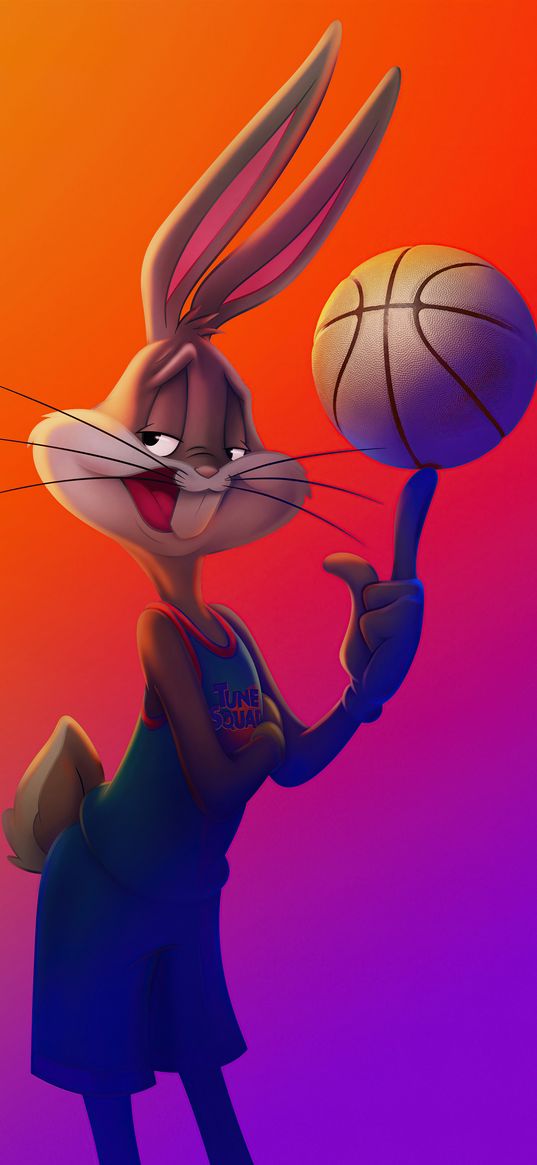 bugs bunny, basketball, cartoon, looney tunes, gradient