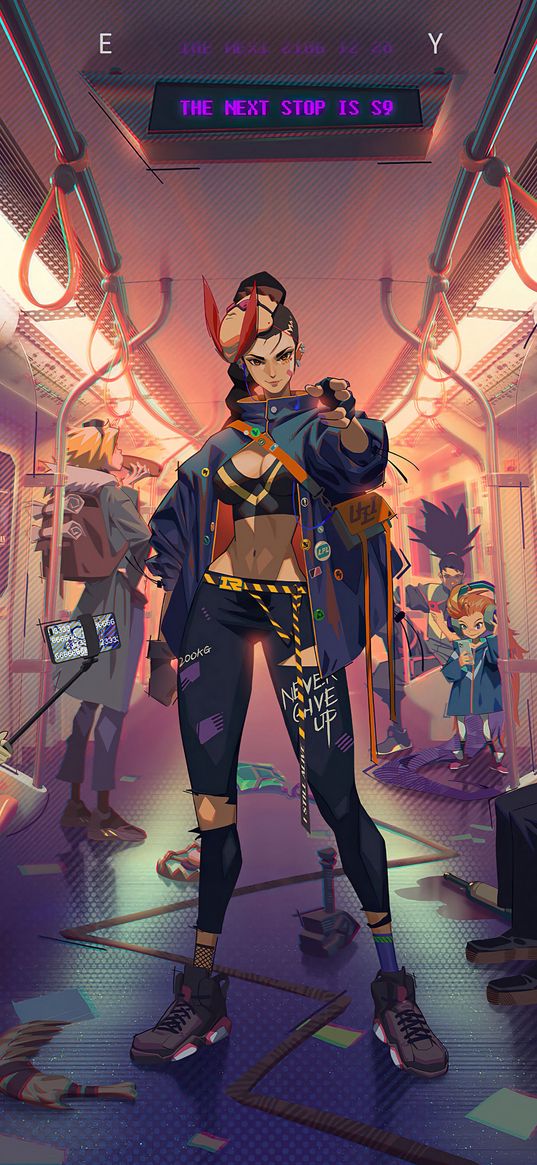 vayne, ezreal, zoe, yasuo, lol, league of legends, game, art, metro