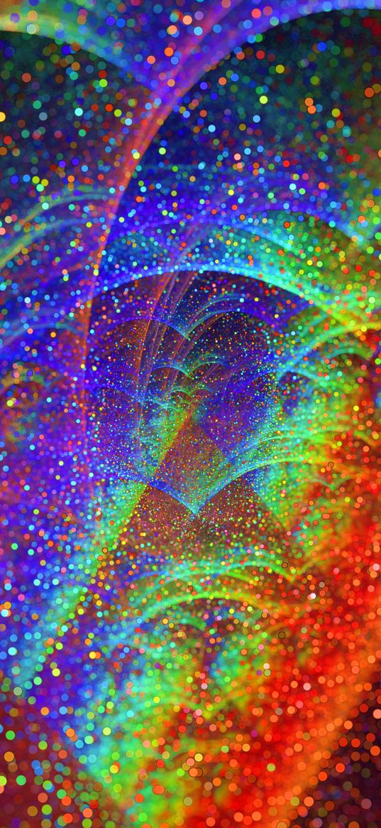 fractal, iridescent, glitter